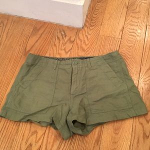 Rarely used Green linen/cotton summer shorts.